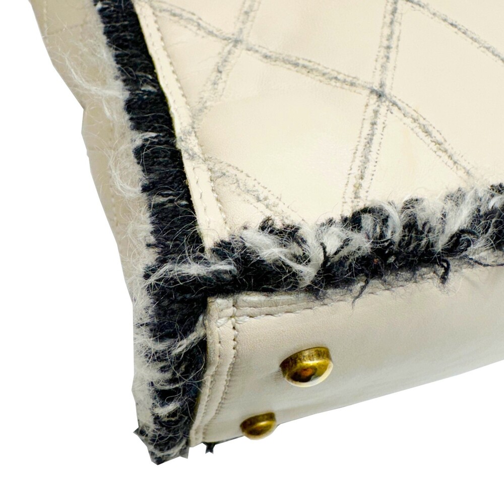 CHANEL Black Leather Logo Tote Bag - Picture 6 of 12